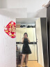 UR2025春季新款女摩登气质褶皱收腰显瘦无袖连衣裙UYY750030 黑色 S 实拍图