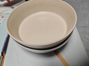 几物森林 面碗陶瓷大碗餐具盘套装米饭碗大汤碗家用可微波 竖纹7英寸2只装 实拍图