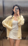 小野和子防晒衬衫2025夏季新款冰丝防晒衣高级时尚防晒服夏季轻薄款外套 【轻薄抗皱】奶油黄 M （168-175cm，110-130斤） 实拍图