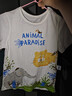 aqpa【135g新疆棉】儿童短袖T恤纯棉上衣春夏宝宝衣服内搭打底萌 动物家族 100 实拍图