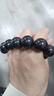 玄同红木佛珠手串圆满款文玩念珠木串绿檀金丝檀黄花梨紫檀手链 02.黑檀 珠径2.0cm*12颗 实拍图
