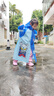 幸福玛丽（Cheerful Mario）奥特曼儿童雨衣男童2024防水全身带书包位宝宝小孩幼儿园上学雨披 实拍图