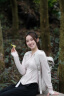 小野和子冰丝防晒裤女夏季凉感运动户外休闲直筒阔腿长裤 曜石黑 M 实拍图