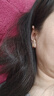 Lnieer999足银耳环女耳圈莫比乌斯耳扣圈圈耳饰品气质耳钉2025新款爆款 金色莫比乌斯环耳圈【999足银】 实拍图