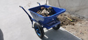顺和独轮车农用小推车工地单轮手推车推沙泥土垃圾搬运车运输车翻斗车 充气双轮翻斗车 实拍图