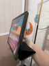 毕亚兹 适用ipad 10.2英寸保护套 2021年9/8/7代通用苹果平板电脑三折支架 智能休眠保护壳 PB179金刚黑 实拍图