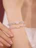 周六福  黄18K金貔貅玉髓手串女金珠饰品送女生老婆手串 海蓝宝石手串-貔貅 实拍图