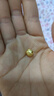 中国黄金（CHINA GOLD）足金六字真言转运珠3D硬金福字手链男女DIY串珠金钱珠送生日礼物 8mm福字珠 约0.6g 实拍图