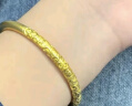 中国黄金花纹黄金手镯女999足金镯子手链母亲520情人节生日礼物送女友妈妈 圈口54金重约：5.2g黄金手镯 晒单实拍图