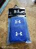 安德玛（Under Armour）护腕运动男女 吸汗健身加压护手腕 台球羽毛球装备护具蓝色两只装 实拍图