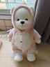 莉娜熊（TeddyTales）小熊玩偶毛绒玩具泰迪手作熊公仔娃娃生日礼物送女生 粉色独角兽中奶白 搭配短毛崽崽 礼盒装 实拍图
