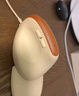 B.O.W航世 M190U 人体工学有线鼠标 办公电脑垂直立握式鼠标 作图建模通用静音鼠标带磁吸手托 奶咖色 实拍图