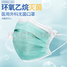亿信（YIXIN）医用外科一次性医用口罩透气耳挂式成人儿童款可选三层防护灭菌 100只绿色医用外科口罩（独立包装1个1包） 实拍图