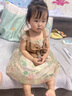 G.DUCKKIDS小黄鸭童装女童连衣裙夏季新款儿童裙子宝宝衣服夏装网纱吊带裙子 棕色 100 尺码2~3岁【90-100cm】cm 实拍图