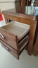 【免安装】实木床头柜出租房用储物柜新中式经济型家用床边小柜子 胡桃色【加厚实木】40厘米 实拍图