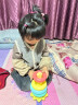 COOKSS婴儿叠叠乐套圈玩具早教益智不倒翁可啃咬彩虹塔套圈玩具 实拍图