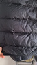 鸭鸭佟丽娅同款轻薄羽绒服女冬短款新款薄款高端时尚女款秋冬外套KXM 黑色【连帽款】 3XL 实拍图