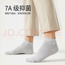 一宅一物袜子男100%纯棉7A抗菌弹力袜口不硌脚透气短袜吸汗消臭跟脚百棉 实拍图