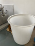 法欧诺牛筋大水桶塑料桶加厚大容量家用带盖圆桶储水桶酿酒发酵桶叉车桶 200L牛筋圆桶730*750*725白色 实拍图