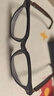蔡司（ZEISS）镜片可选近视眼镜男女变色防雾防蓝光辐射平光镜木纹腿大框配度数 配1.56康美达防雾防蓝光0-300度 实拍图