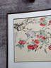 琅櫃坊石榴柿子寿桃挂画国画手绘工笔花鸟画餐厅玄关装饰画美协名家 A-好事近 画芯加框90*90CM 实拍图