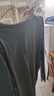 JEANSWEST LIFE真维斯长袖t恤男潮春秋纯棉白色打底衫学生宽松圆领纯色内搭上衣A 实拍图