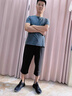 主意范胖子大码七分裤子男冰丝短裤夏季休闲裤宽松运动速干加肥加大码裤 HK20172黑色 XL 125-145斤 实拍图