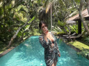羽雅曼比基尼泳衣女泡温泉纯欲性感分体长袖大码遮肚显瘦海边度假三件套 扎染比基尼【三件套】 2XL 【120-140斤】 晒单实拍图