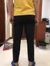 啄木鸟黑色休闲裤男春夏新款弹力百搭长裤子男商务抗皱免烫西装修身男裤 833黑色 31 实拍图