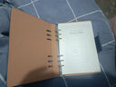ujia 活页笔记本本子a5高档商务办公文具会议记事本可拆卸活页夹加厚皮面本企业可定制 蓝色 实拍图