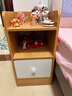 京晴家居（TSING FURNITURE）窄床头柜小型尺寸柜子迷你简约现代置物储物卧室简易夹缝床边柜 枫木色+白面单抽25CM 晒图有礼 实拍图