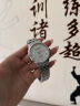 冠琴（GUANQIN）男士手表瑞士品质耐磨防水夜光全自动机械表双日历手表男机械表 全自动机械款-银壳白面 实拍图