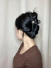 向晚 发夹发卡山茶花抓夹女发夹女后脑勺中号气质高级感鲨鱼夹头饰 实拍图