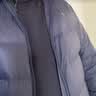 与狼共舞【90%鹅绒】秋冬时尚防风立领外套男士厚羽绒服 101藏青 170  实拍图