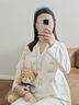 爱宝适月子服春夏款孕妇睡衣产妇哺乳衣孕妇装家居服萌趣云间XL码M437 实拍图
