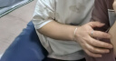 七度（SEVEN DEGREE）银手镯女极简ins银镯子年轻款银手环银饰品送女友老婆节日礼物 实拍图