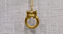 周金生黄金项链平安扣蝴蝶结吊坠999足金在逃公主送女友元旦新年快乐 黄金吊坠·银链款 0.3g 实拍图