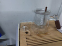 古德窑 茶壶泡茶壶茶水分离飘逸杯2025新款玻璃内胆一键过滤泡茶杯茶具 木璃透明款一人茶具三件套 650ml 实拍图