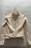 槿城加绒加厚瑜伽服女秋冬2025新款修身立领运动外套长袖拉链保暖上衣 奶白肤 H1151 M 适合95-110斤 实拍图
