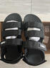 骆驼（CAMEL）魔术贴撞色沙滩凉鞋男运动休闲鞋子 K14B16L2005 黑色 43 实拍图