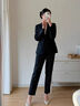 伯德小姐黑色正装西服女士职业小个子面试穿搭公考高级感西装外套 实拍图