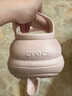 卡骆驰（CROCS）经典泡芙凉鞋舒适耐磨坡跟泡芙鞋户外拖鞋|207670 石英粉-6UR(含智必星) 36 (220mm) 37 实拍图