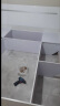双虎现代简约双人床1.5x2米板式高箱储物床小户型主卧大床16H1 【储物箱体】单床 1800mm*2000mm 实拍图