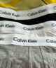 Calvin KleinCK 男士棉质平角内裤 套装套盒3条装 NB3963 MP1黑/白/灰 M 实拍图