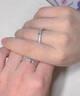 炙真银楼月光恋人银情侣戒指男女一对戒活口生日礼物结婚纪念日送女友老婆 京速达【月光恋人】夜光情侣对戒 实拍图