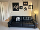 儒黛真皮沙发樱桃实木中古风黑色直排头层牛皮客厅高档小户型简约法式 樱桃木-2.3米直排-可视面真皮 Ultra 细腻肤感半青皮（1.4-1.6mm） 实拍图