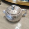 讲茗堂999鎏纯银功夫茶具套装送礼物品高档端领导长辈退休新年特色实用 百福银套装-次日达 3头 实拍图