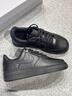耐克空军一号男子平底运动鞋春胶底板鞋NIKE AIR FORCE 1 CW2288 001黑/黑 42 实拍图