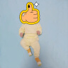 aqpa婴儿内衣套装纯棉肩开秋季婴幼儿衣服家居服男女宝宝秋冬衣裤 黄色（肩开套装） 100cm 实拍图