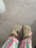 卡骆驰crocs檀健次同款复古洞洞鞋女鞋厚底老爹鞋小鲸鱼洞洞鞋206302 骨白色-2Y2(含智必星) 35 (220mm) 实拍图